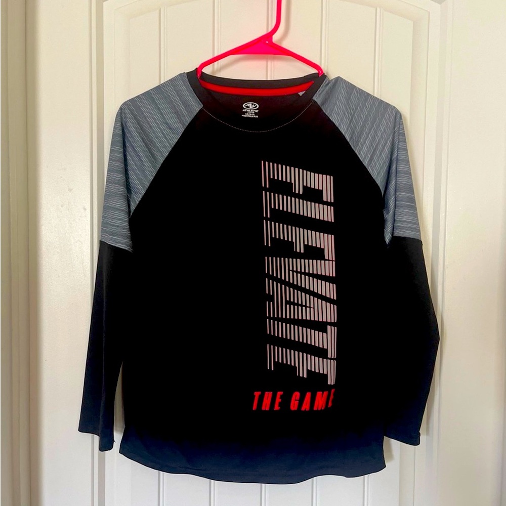 Black and Gray Long Sleeve Shirt